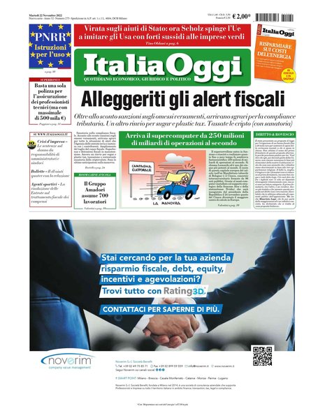 Italia oggi : quotidiano di economia finanza e politica